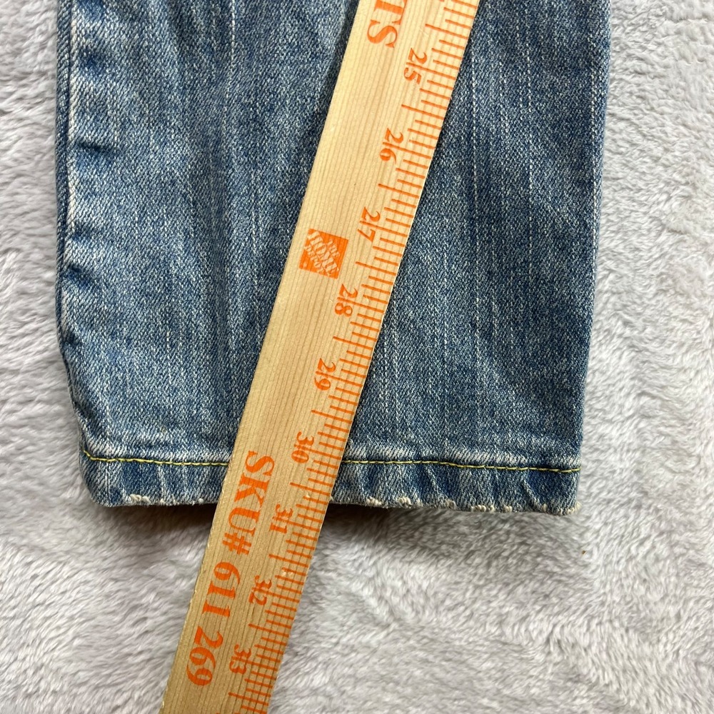 Levi's 518 Super Low Bootcut Jeans Women 16 Blue Denim Pockets Classic - 34X30.5 - Picture 6 of 15